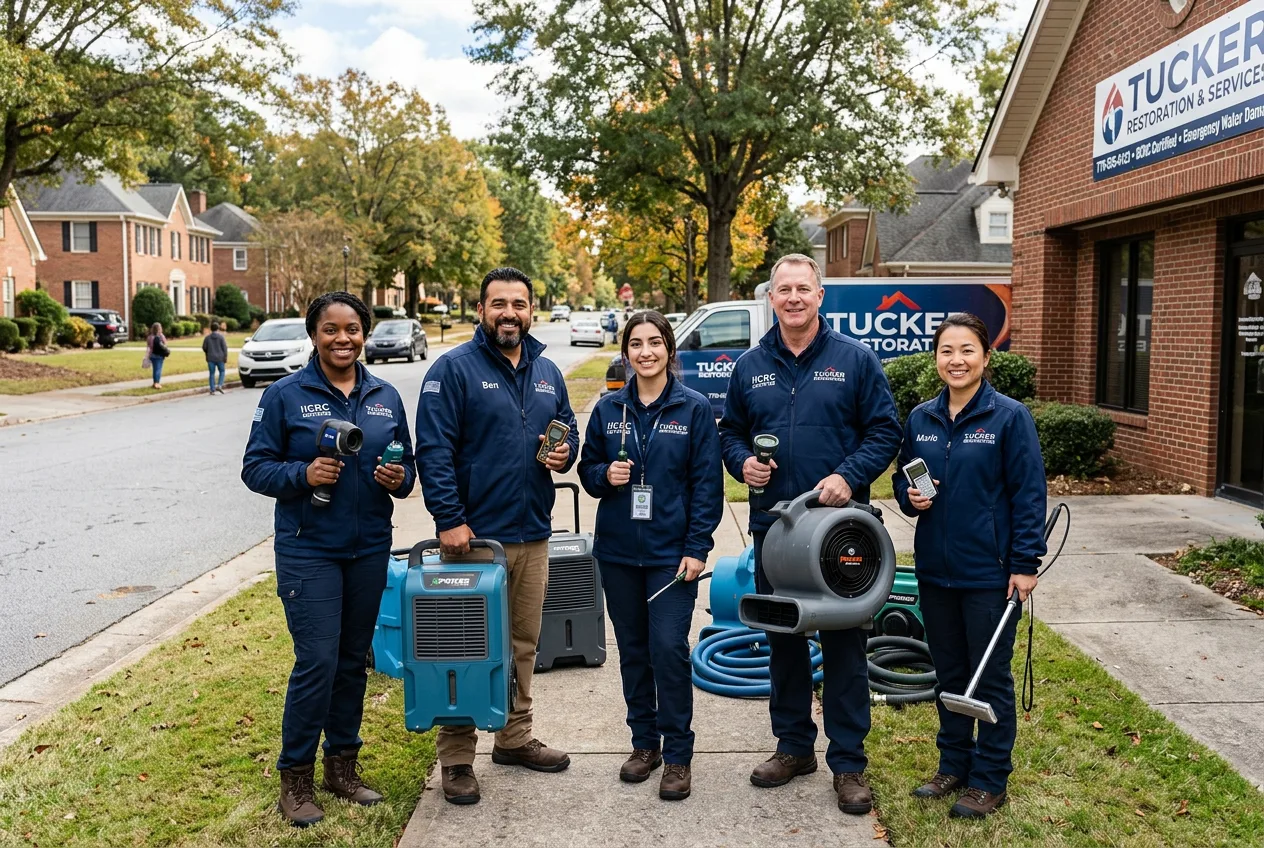 East Point Water Damage Restoration certified technician team